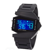 💥⌚Montre LED créative et lumineuse en forme d'avion🔥