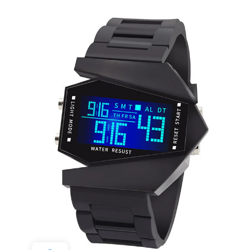 💥⌚Montre LED créative et lumineuse en forme d'avion🔥