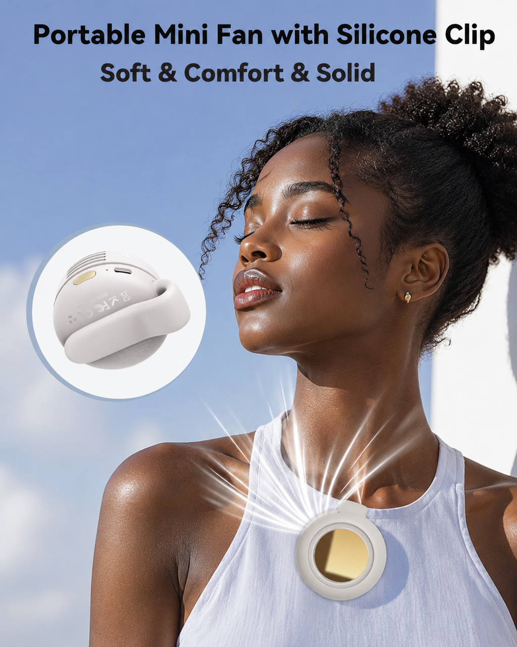 Mini Ventilateur Portable à Pince Rotatif 360° – La Fraîcheur Toujours à Portée de Main