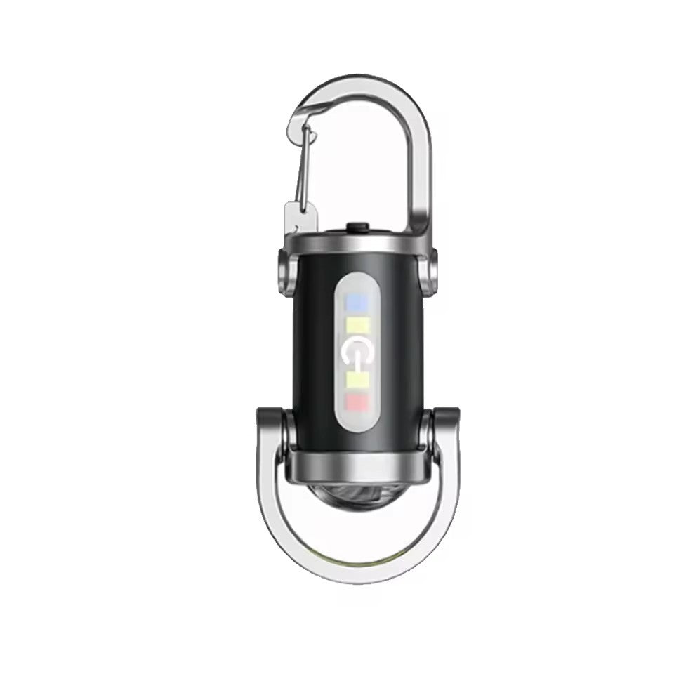 Lampe de poche porte-clés portable, rechargeable et lumineuse