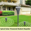 Répulsif à taupes à vis imperméable alimenté par énergie solaire