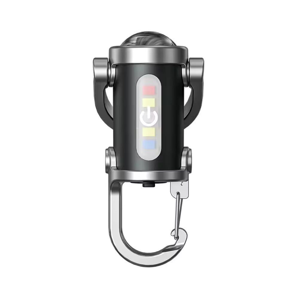 Lampe de poche porte-clés portable, rechargeable et lumineuse