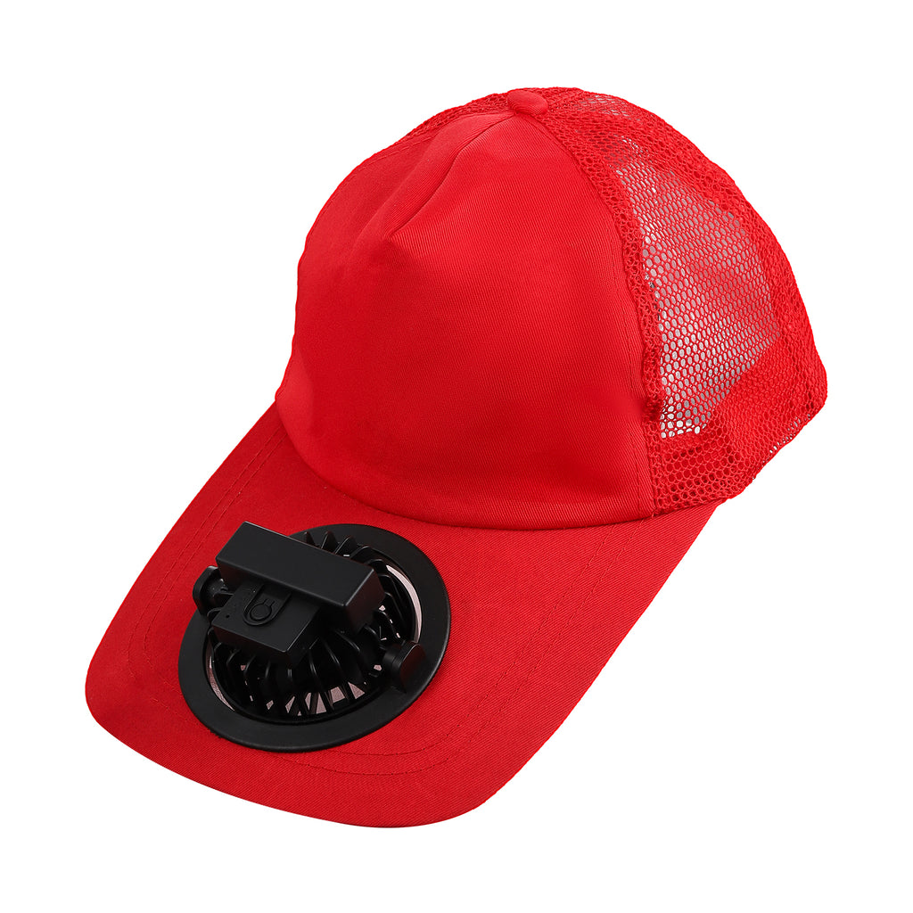 Casquette avec Ventilateur Solaire 360° Orientable – Restez au Frais Même Sous le Soleil Brûlant