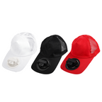 Casquette avec Ventilateur Solaire 360° Orientable – Restez au Frais Même Sous le Soleil Brûlant