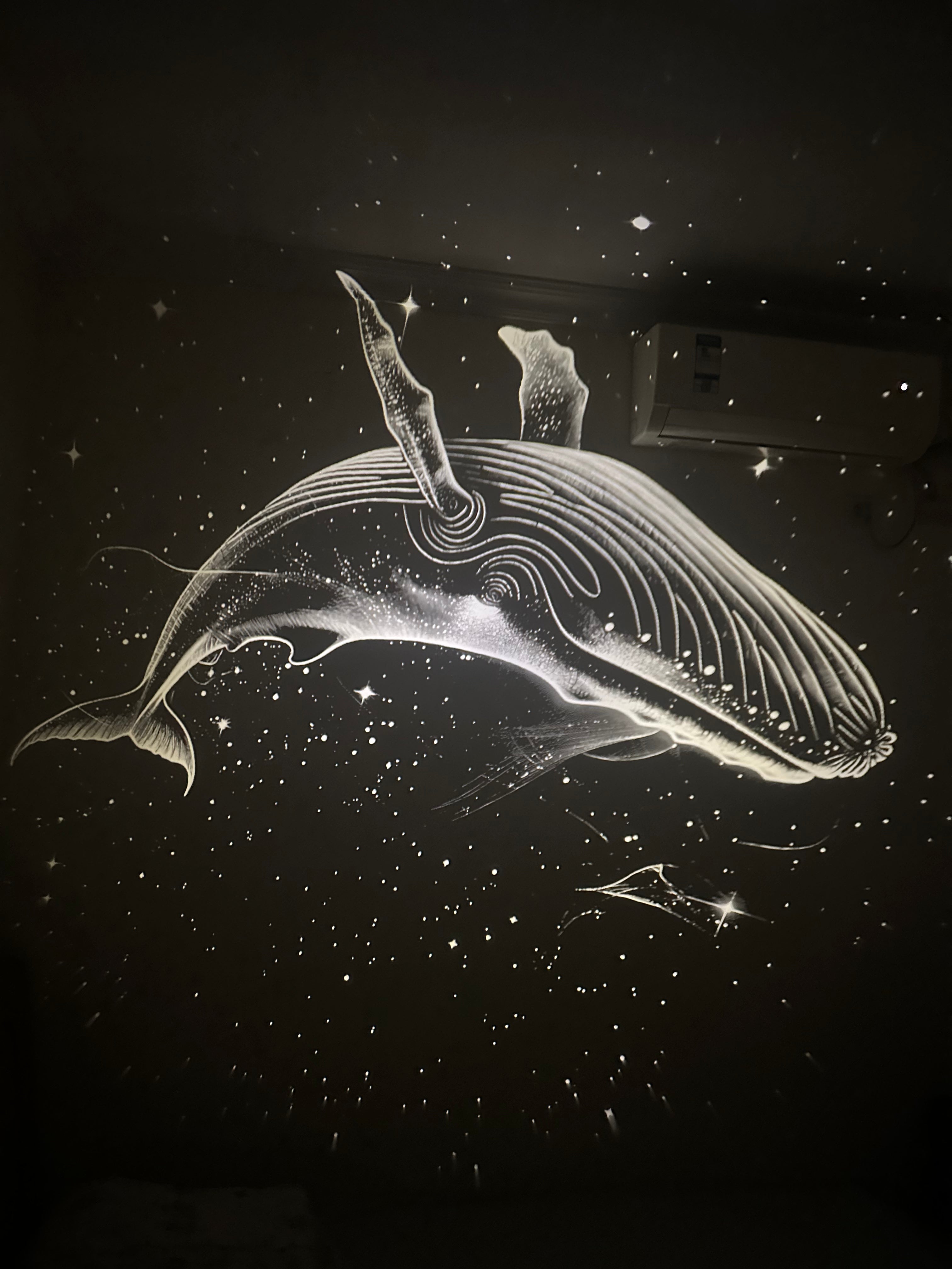Veilleuse projecteur USB Galaxie et Lune